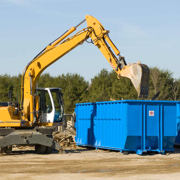 are there any restrictions on where a residential dumpster can be placed in Big Run WV